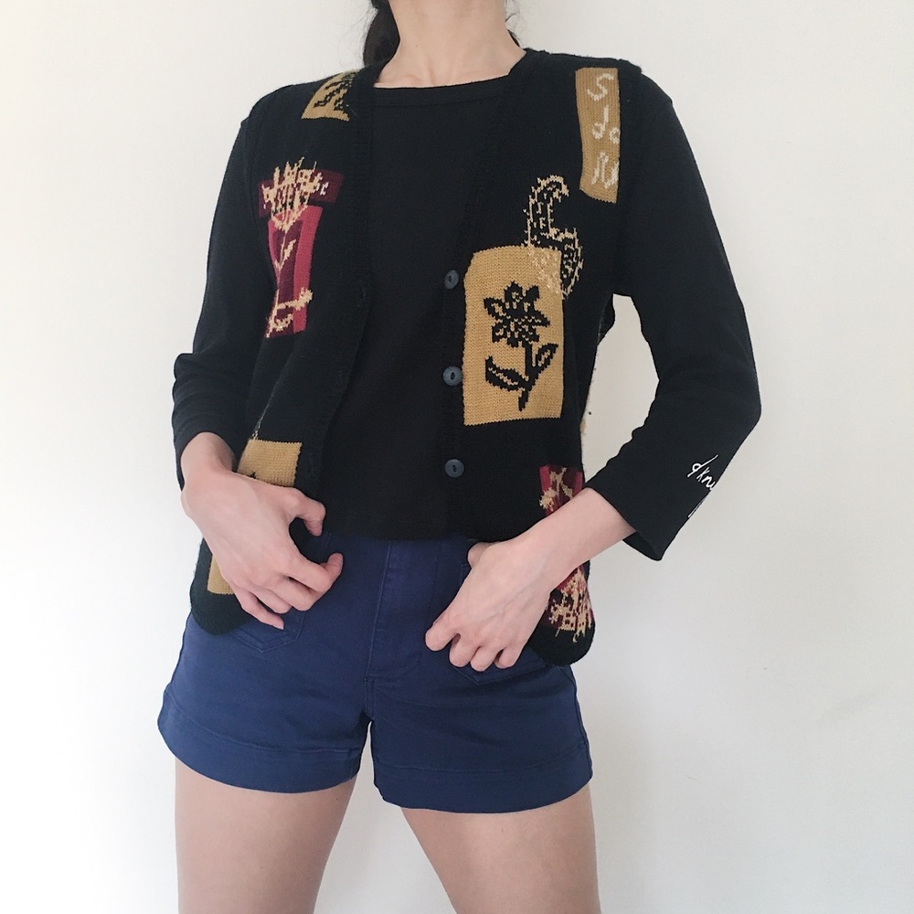 🌷 Vintage Cottagecore Knit Sweater Vest - Picture 4 of 10